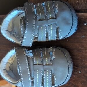 Ro+Me by Robeez Shoes with Velcro, Blue/Gray, Size 12-18mo
